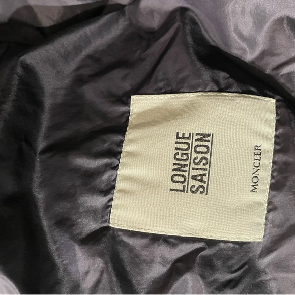 Moncler Navy Boys Puffer Jacket Size 14 - Picture 7 of 8